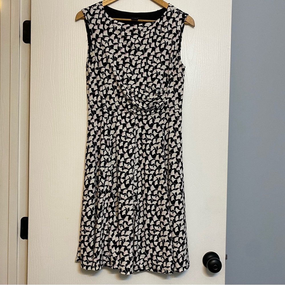 Ann Taylor Gingko Leaf Little Black Dress Women’s Size 6